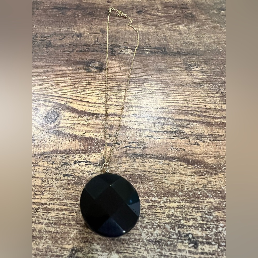 Black Pendant Necklace